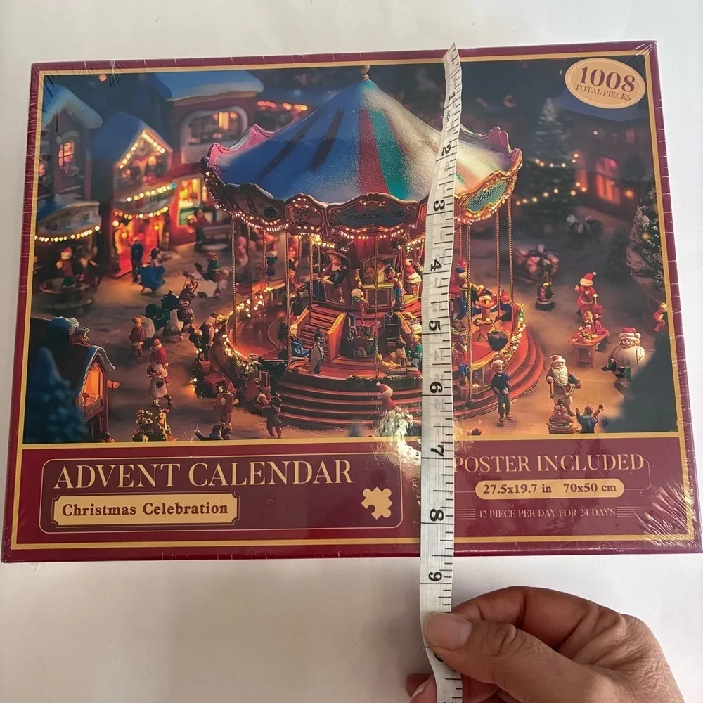 Christmas Celebrations Carousel Advent Calendar Puzzle 1008 pieces